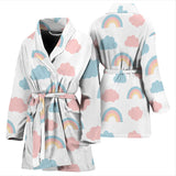Cute Rainbow Clound Pattern Women'S Bathrobe