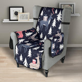 Deers Winter Christmas pattern Chair Cover Protector