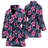 Hibiscus Pattern Print Design 05 Women's Bathrobe