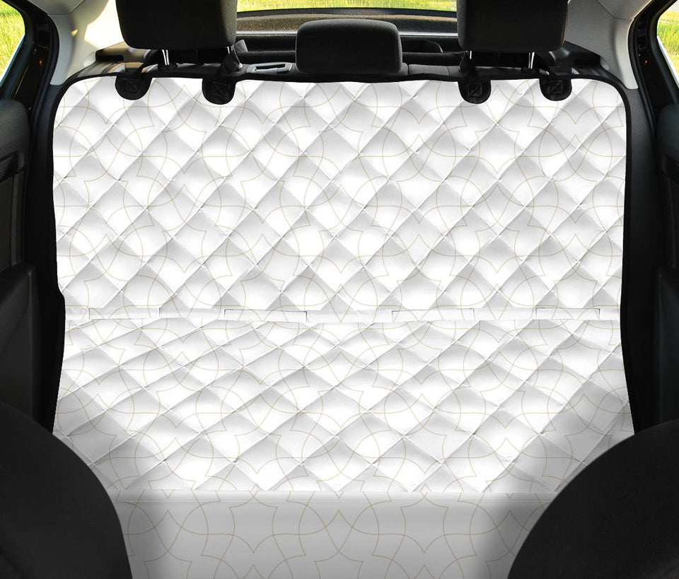 Arabic White Pattern Dog Car Seat Covers