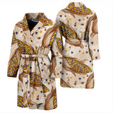 Corn Pattern Print Design 03 Men's Bathrobe