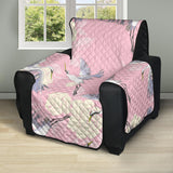 Japanese crane rose pattern Recliner Cover Protector