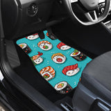 Cute Sushi Pattern Front And Back Car Mats