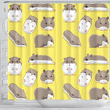 Cute Hamster Pattern Shower Curtain Fulfilled In US