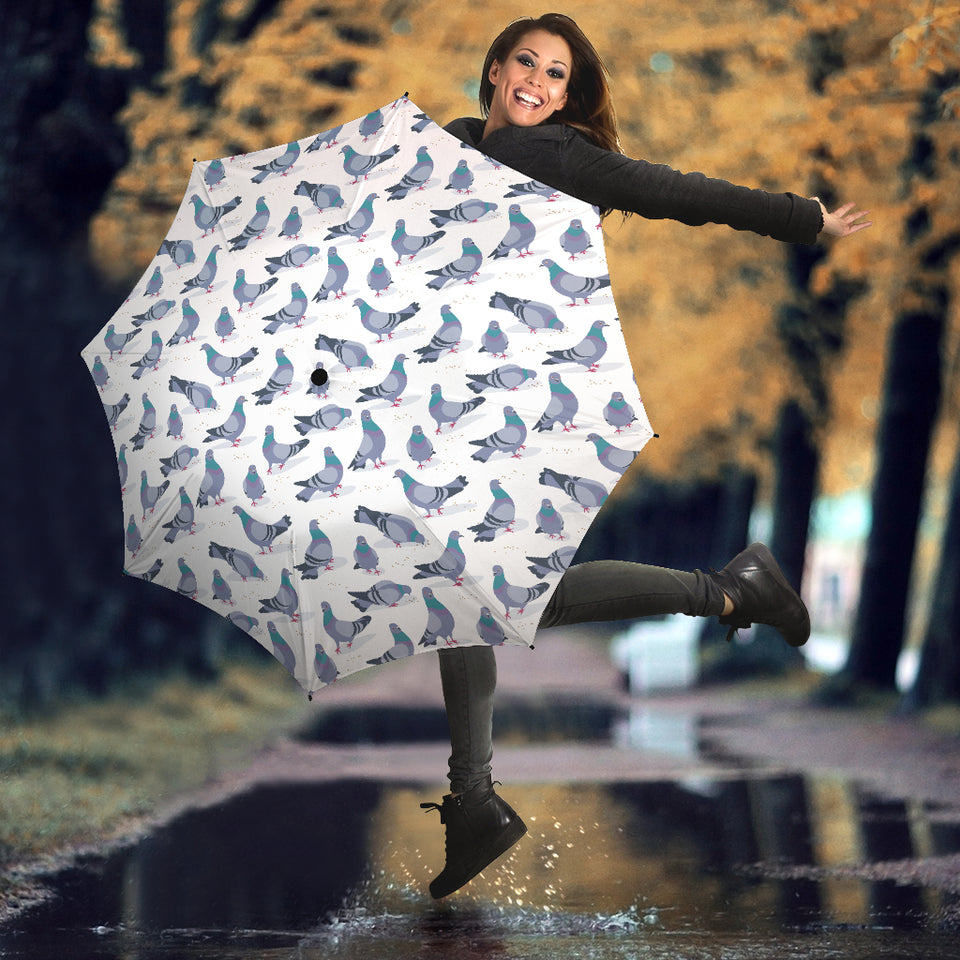 Pigeon Pattern Print Design 03 Umbrella