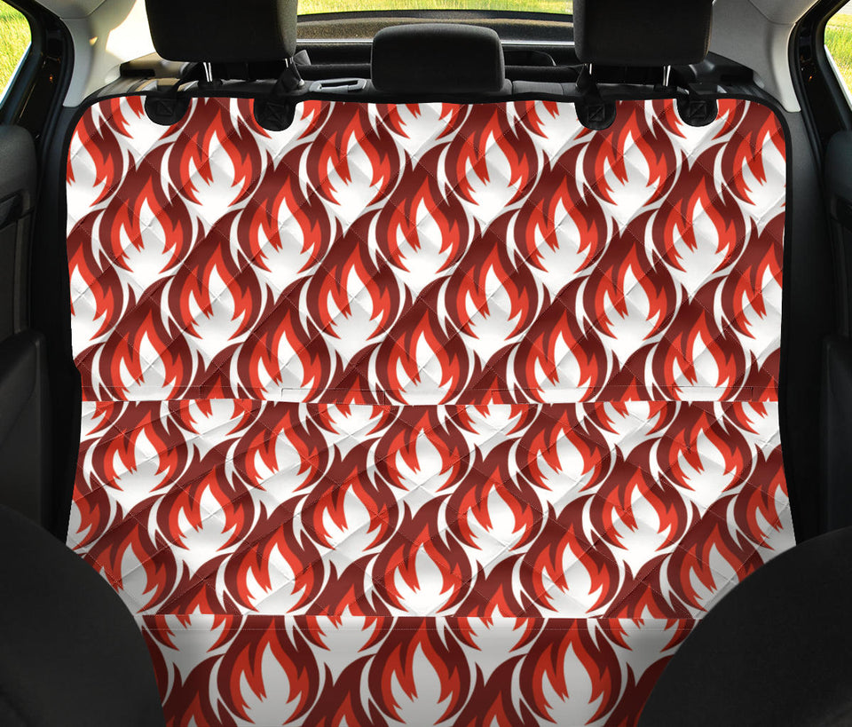 Fire Flame Symbol Design Pattern Dog Car Seat Covers