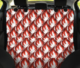 Fire Flame Symbol Design Pattern Dog Car Seat Covers