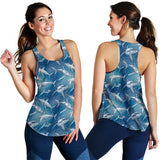 Shark hand drawn Women Racerback Tank Top