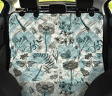 Dragonfly Butterfly Plants Insect Flower Vintage Style Pattern Dog Car Seat Covers
