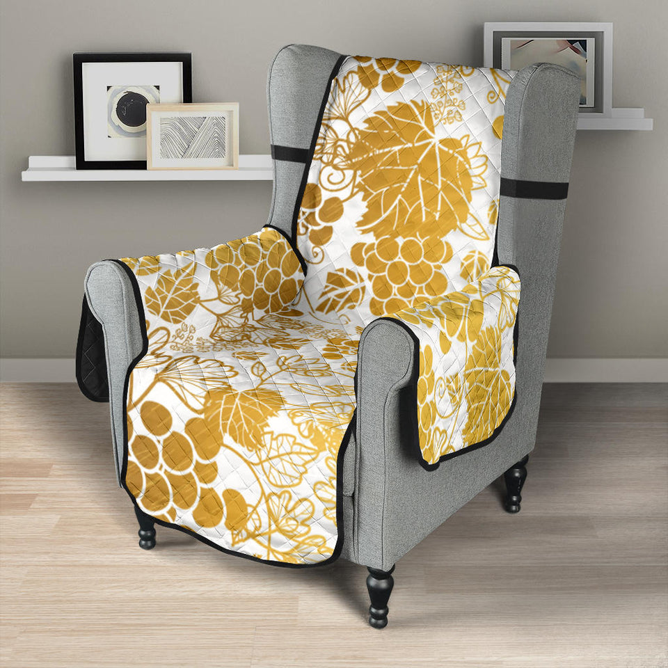 Gold grape pattern Chair Cover Protector