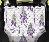 Lavender Flower Design Pattern Dog Car Seat Covers