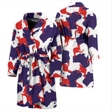 Kangaroo Australian Pattern Men'S Bathrobe