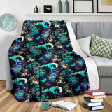Dragon Sea Wave Pattern Premium Blanket