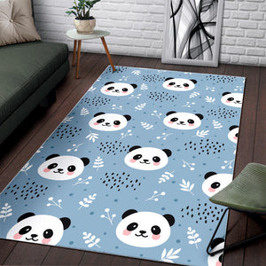 Cute Panda Pattern Area Rug