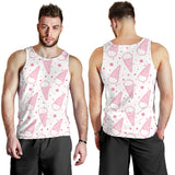 Hand drawn ice cream pattern Men Tank Top