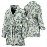 Hand Drawn Blueberry Pattern Women'S Bathrobe