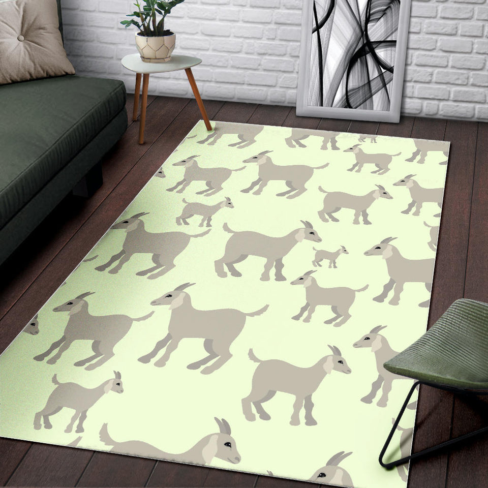 Little Young Goat Pattern Area Rug