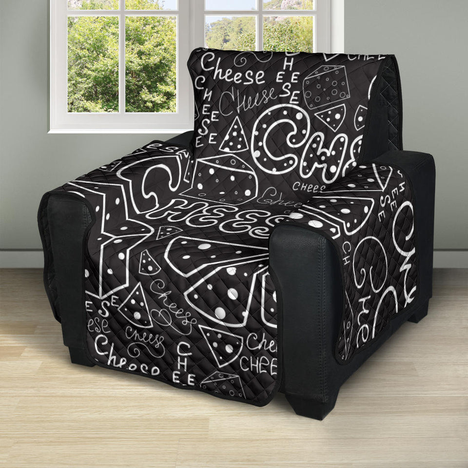 Handwritten cheese pattern Recliner Cover Protector