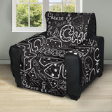 Handwritten cheese pattern Recliner Cover Protector