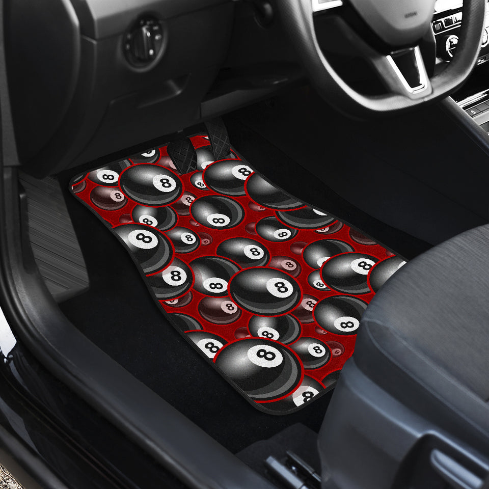 Billiard Ball Pattern Print Design 05 Front Car Mats