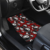 Billiard Ball Pattern Print Design 05 Front Car Mats