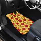 Pizza Texture Pattern Front Car Mats