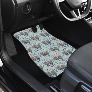 Lovely Sea Otter Pattern Front Car Mats