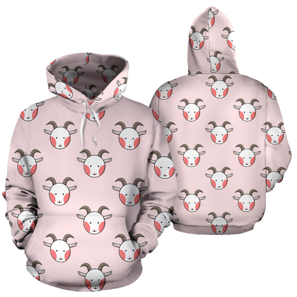 Cute Goat Pattern Men Women Pullover Hoodie