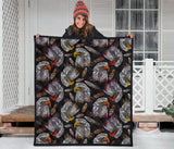 Eagle Pattern Print Design 05 Premium Quilt