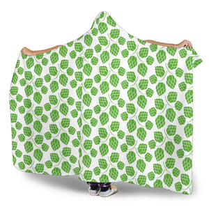 Hop Pattern Background Hooded Blanket