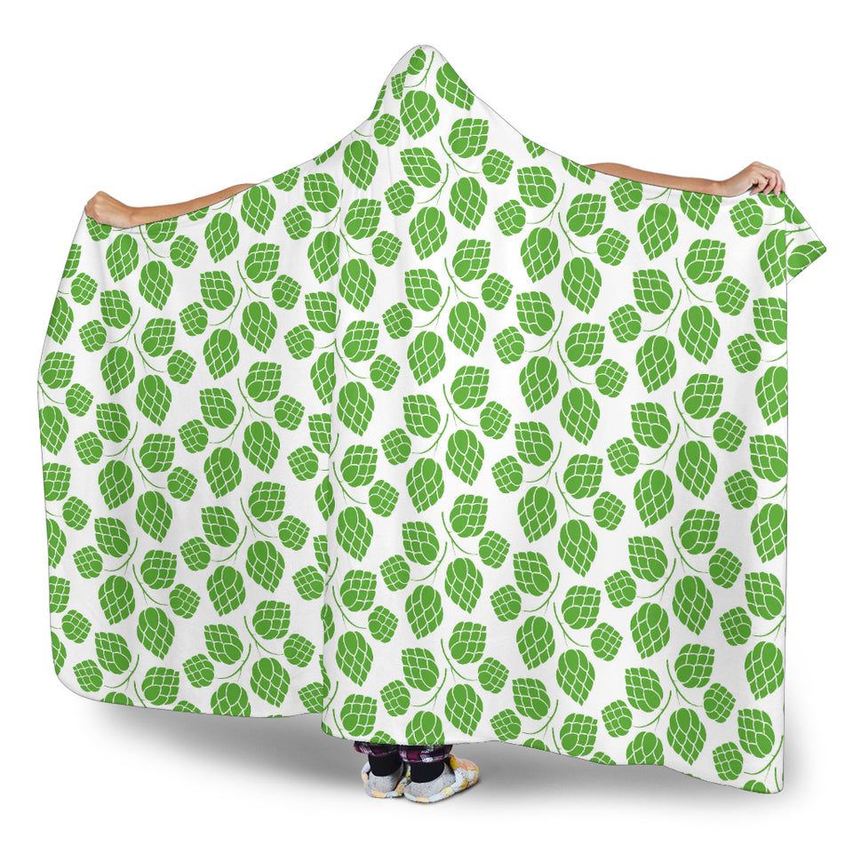 Hop Pattern Background Hooded Blanket