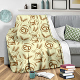 Windmill Wheat Pattern Premium Blanket