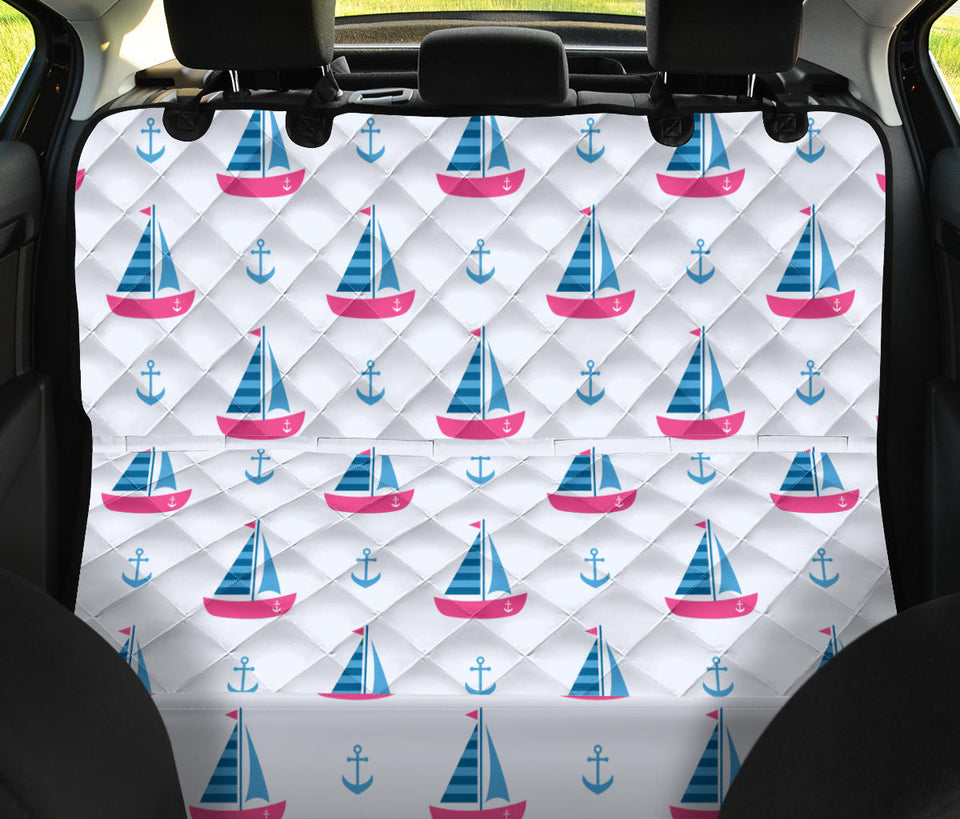 Sailboat Anchor Pattern Dog Car Seat Covers