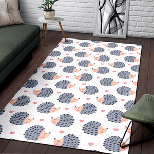 Hedgehog Pattern Print Design 04 Area Rug