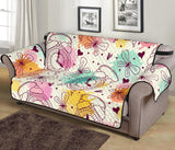 Clock butterfly pattern Sofa Cover Protector