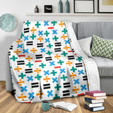 Math Pattern Print Design 05 Premium Blanket