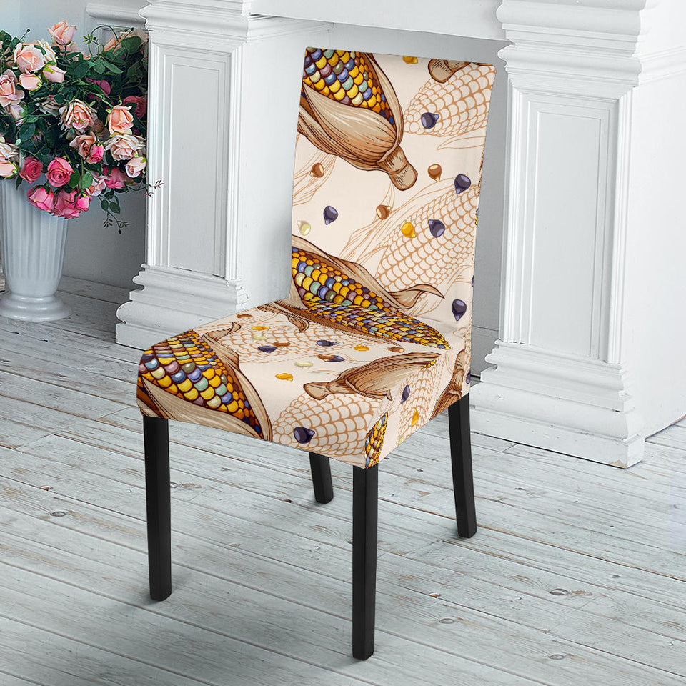 Corn Pattern Print Design 03 Dining Chair Slipcover