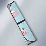 Cute Cow Flower Pattern Car Sun Shade