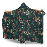 Snake Forest Pattern Hooded Blanket