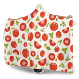 Tomato Pattern Hooded Blanket