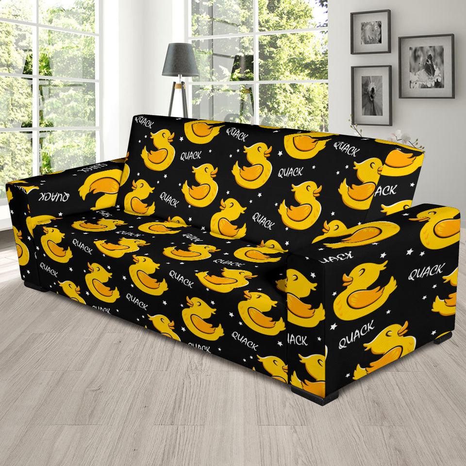 Duck Toy Pattern Print Design 05 Sofa Slipcover