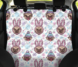Cute Pug Hat Rabbit Costume Pattern Dog Car Seat Covers
