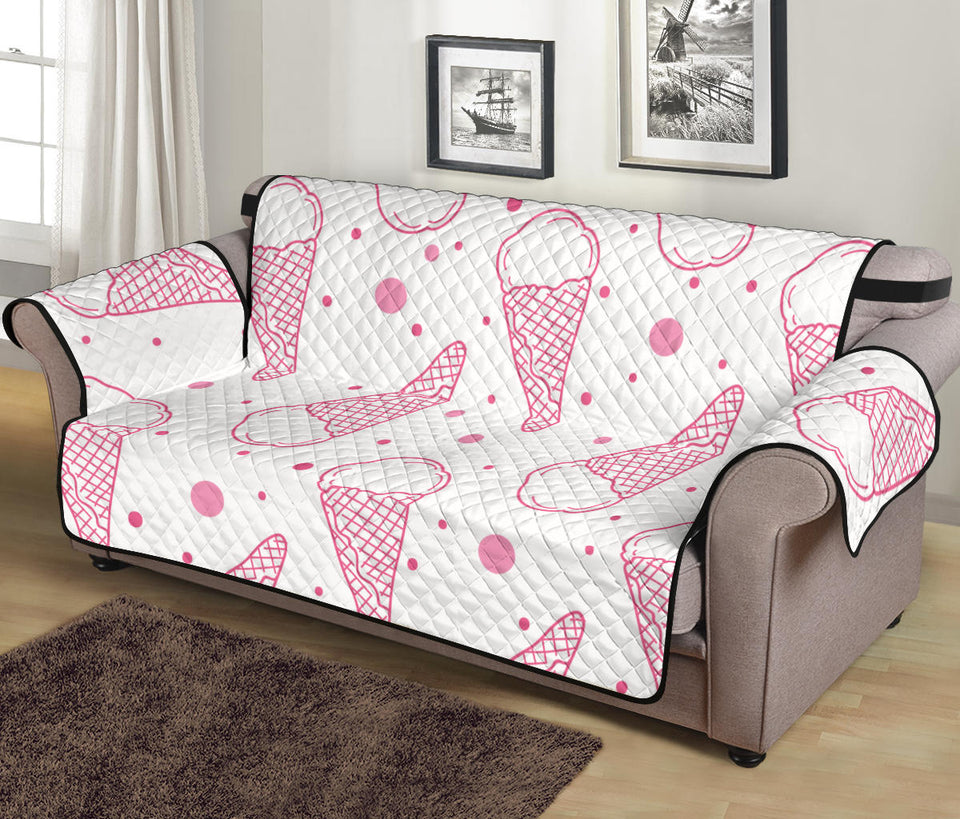 Hand drawn ice cream pattern Sofa Cover Protector