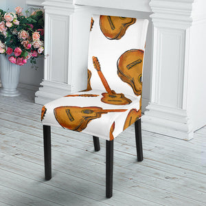 Paint Guitar Pattern Dining Chair Slipcover