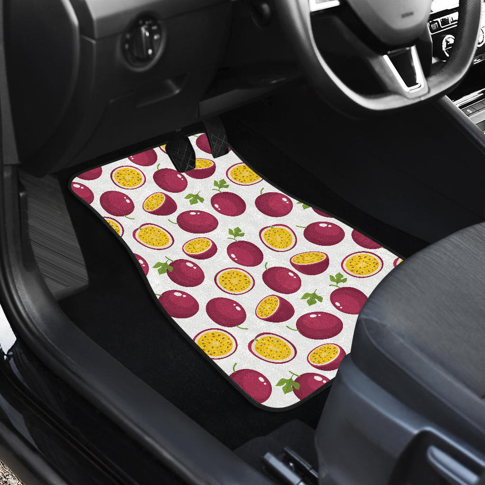 Passion Fruit Design Pattern Front Car Mats