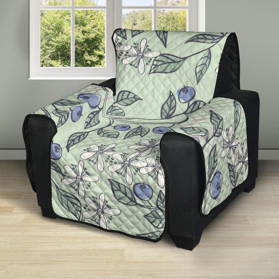 hand drawn blueberry pattern Recliner Cover Protector