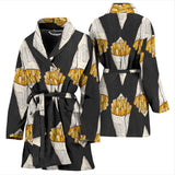 French Fries Dark Background Women'S Bathrobe