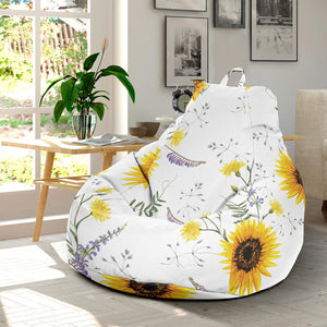 Beautiful Sunflowers Pattern Bean Bag Cover