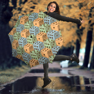 Dice Pattern Print Design 05 Umbrella