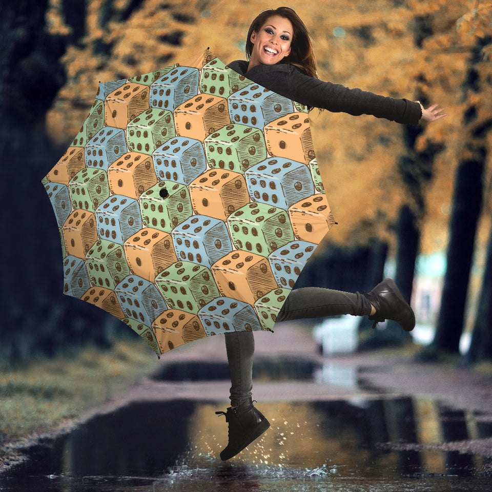 Dice Pattern Print Design 05 Umbrella